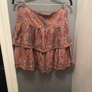 Tiered pull on skirt